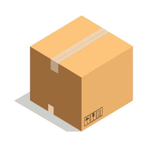 Square box for packing