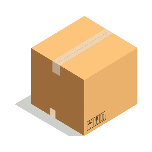 Square box for packing