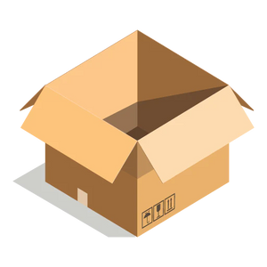 Square box for packing